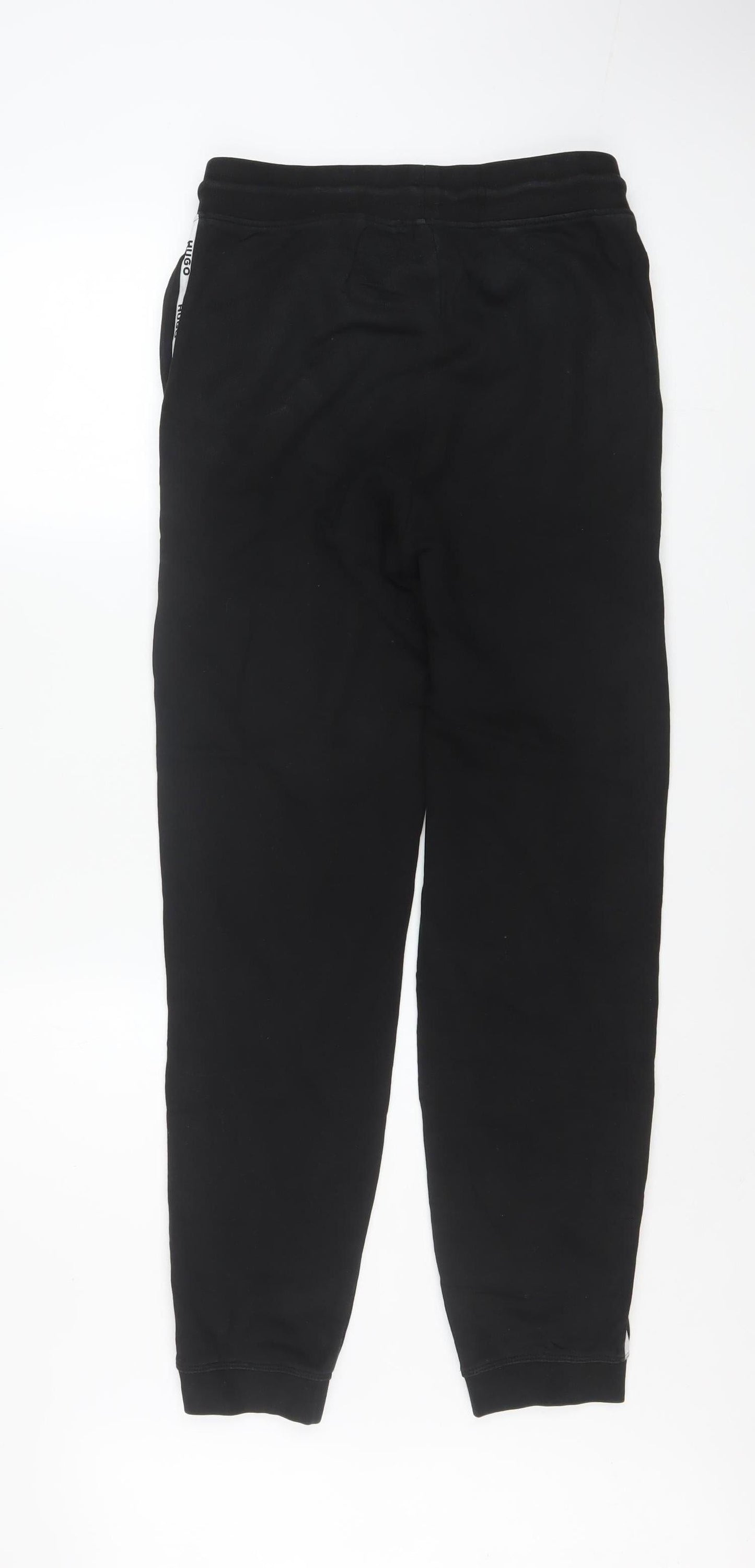 Hugo Men’s Black XS Jogger Trousers with Side Stripe