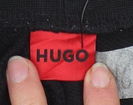 Hugo Men’s Black XS Jogger Trousers with Side Stripe