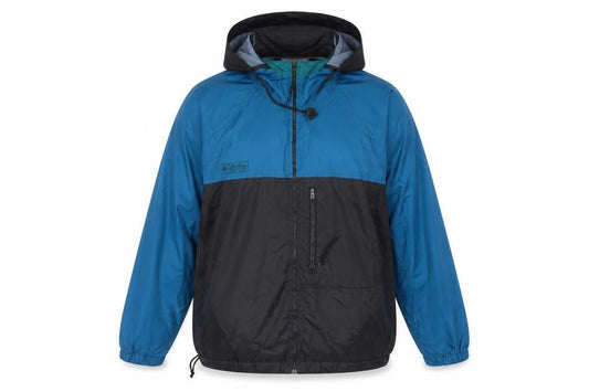 Columbia Women’s Blue Black S Hooded Windbreaker Jacket