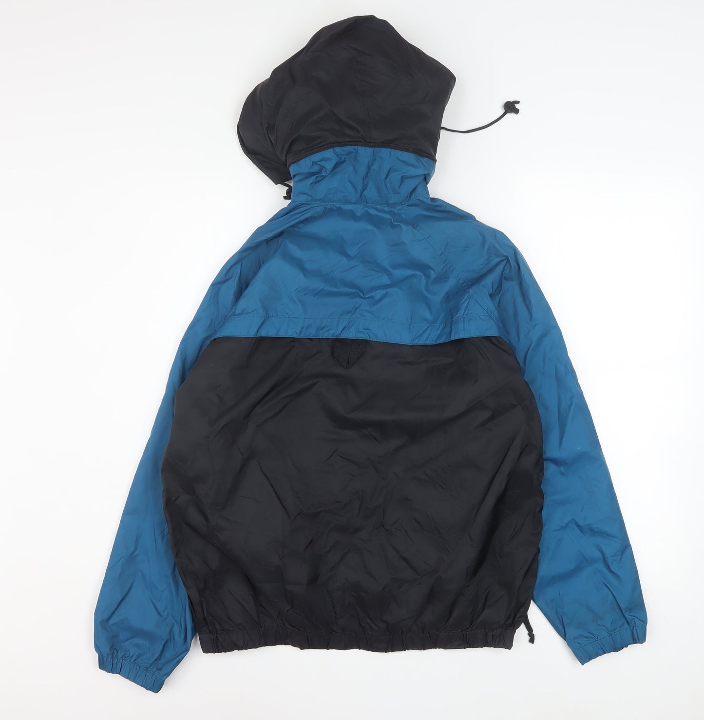 Columbia Women’s Blue Black S Hooded Windbreaker Jacket