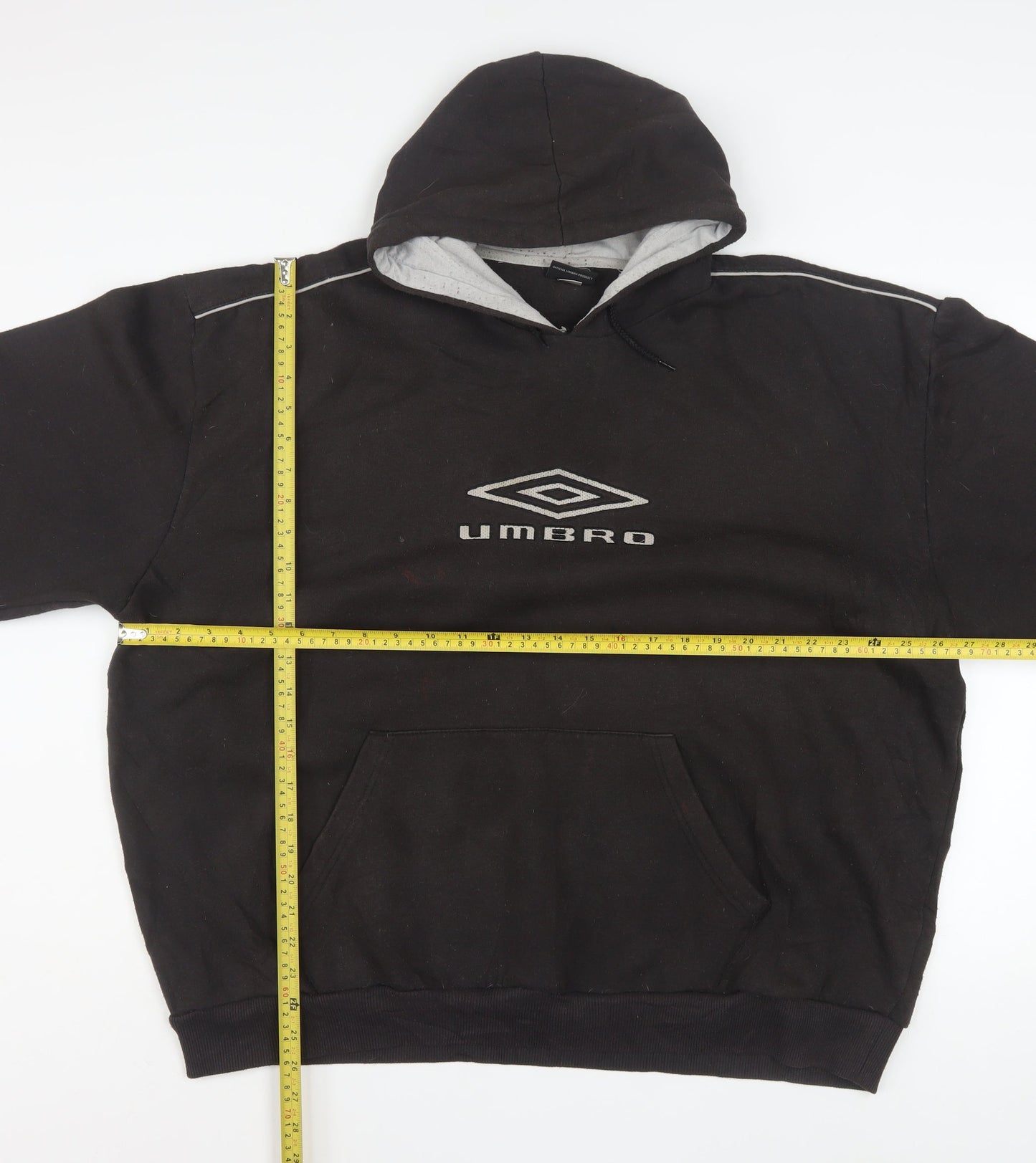 Umbro Men's Black 2XL Pullover Hoodie Fleece Sportswear