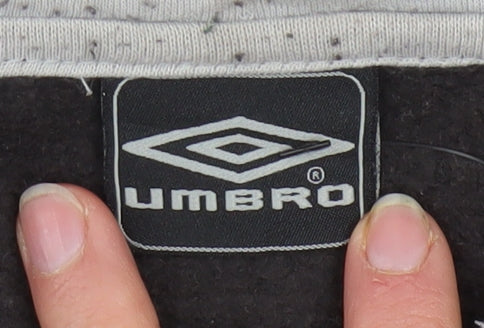 Umbro Men's Black 2XL Pullover Hoodie Fleece Sportswear