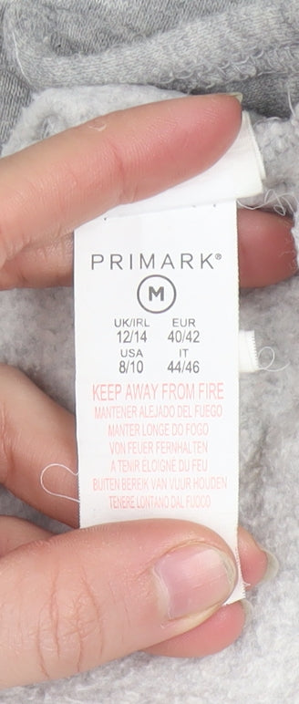 Disney Primark Womens Grey Mickey Sweatshirt Size 12/14 Pullover