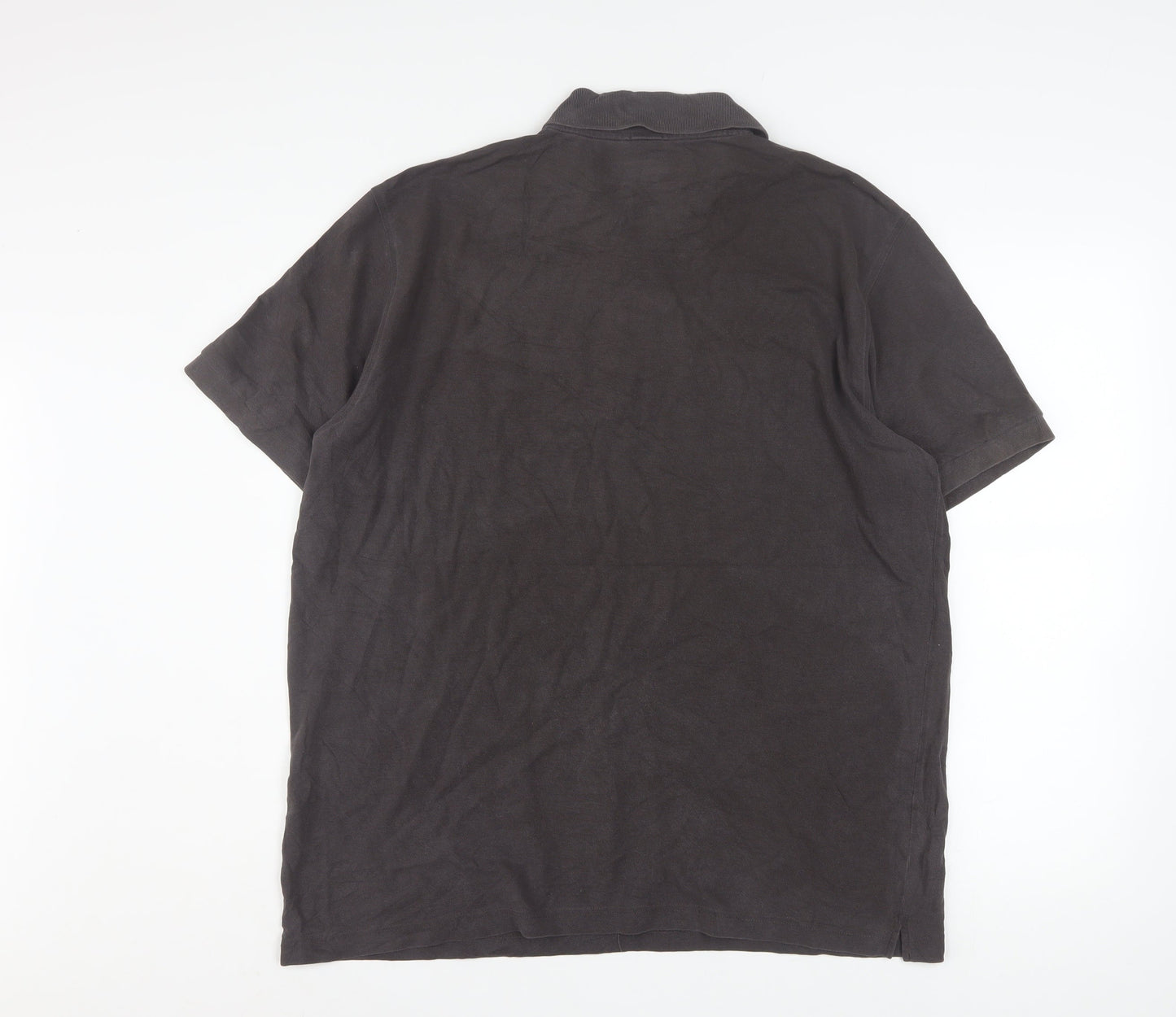 Hugo Boss Men's Brown Pima Cotton XL Polo Shirt