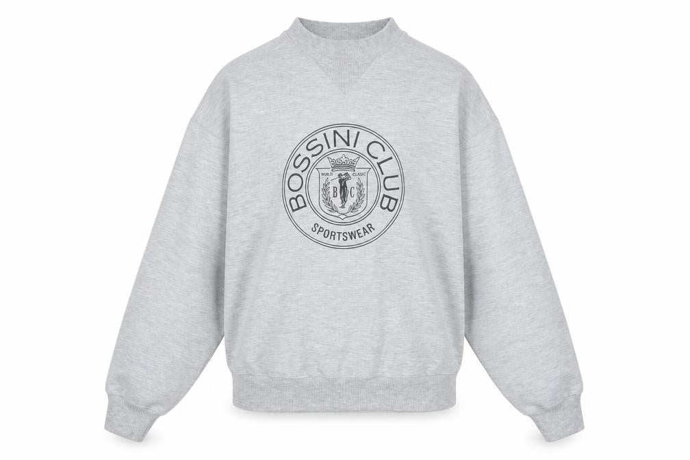 Bossini Women Grey Crew Neck Pullover Sweatshirt M