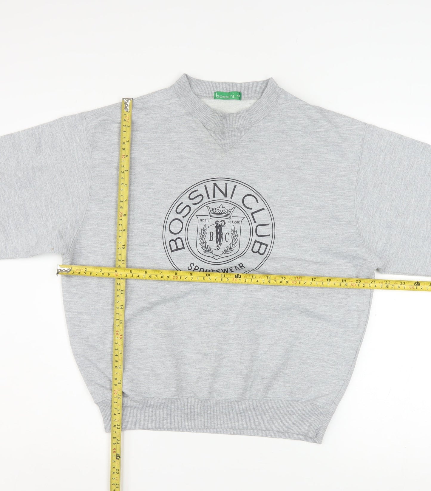 Bossini Women Grey Crew Neck Pullover Sweatshirt M