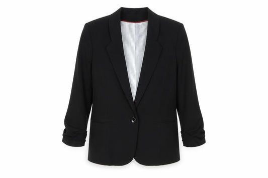 Atmosphere Women Black Size 12 Single-Breasted Blazer Jacket