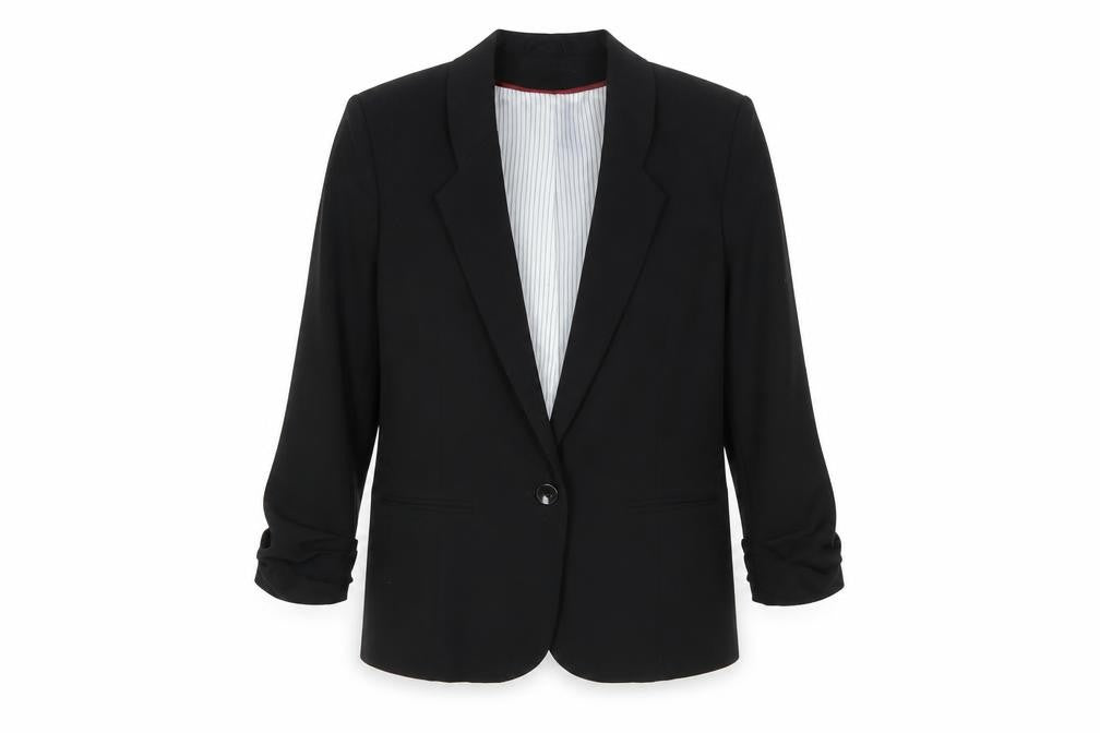 Atmosphere Women Black Size 12 Single-Breasted Blazer Jacket