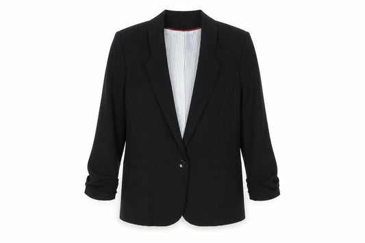 Atmosphere Women Black Size 12 Single-Breasted Blazer Jacket