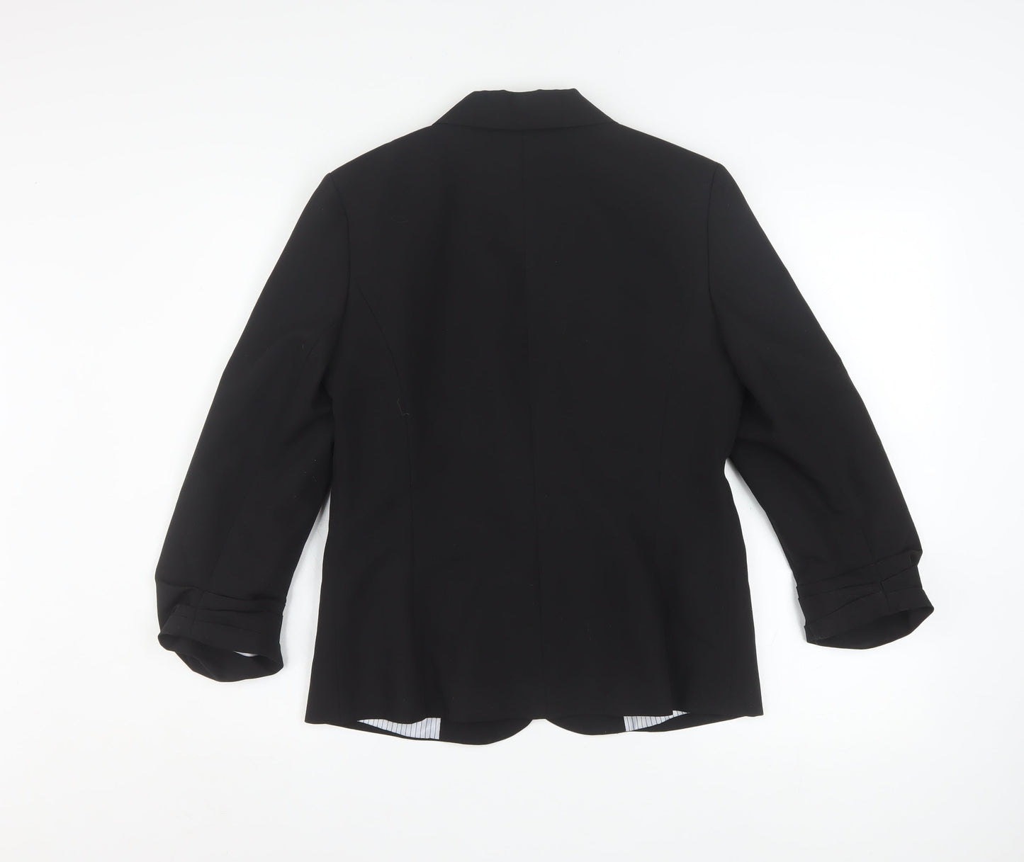 Atmosphere Women Black Size 12 Single-Breasted Blazer Jacket