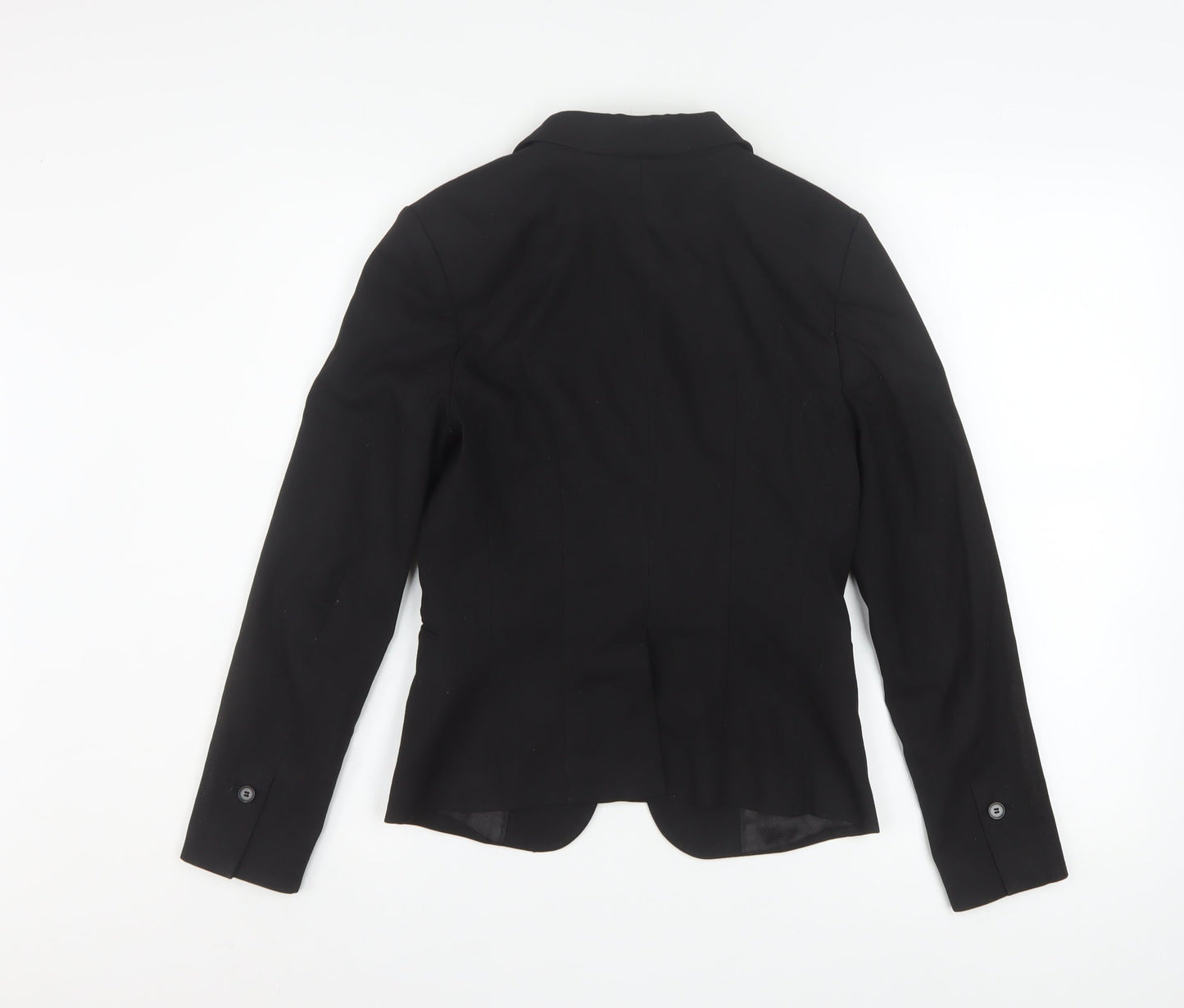 H&M Women's Black Classic Single-Breasted Blazer UK 8