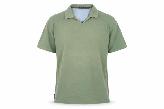 Hawkshead Mens Green Cotton Short Sleeve Collared Casual Shirt L