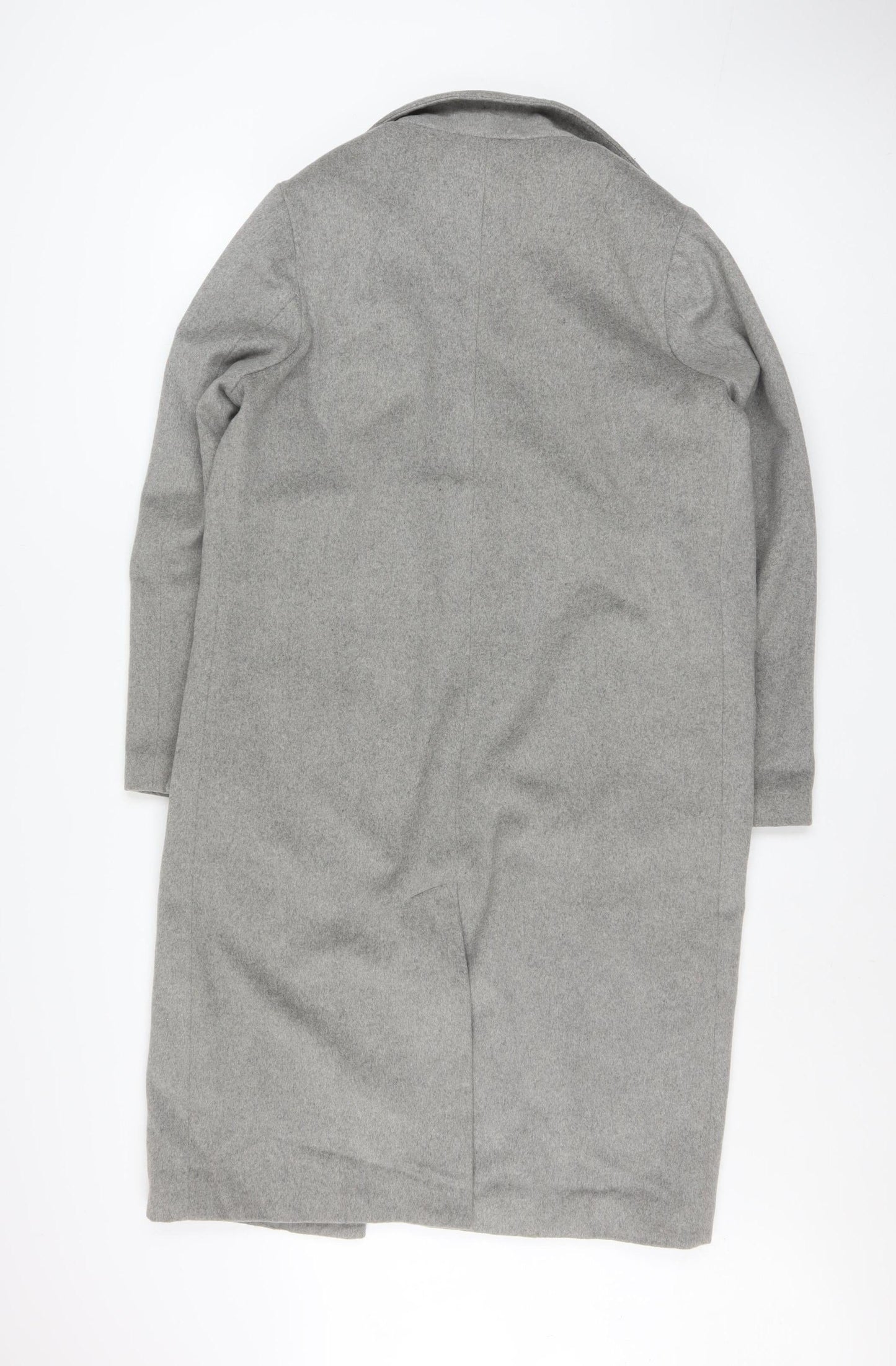 Native Youth Women's Grey Long Wool Blend Overcoat XS