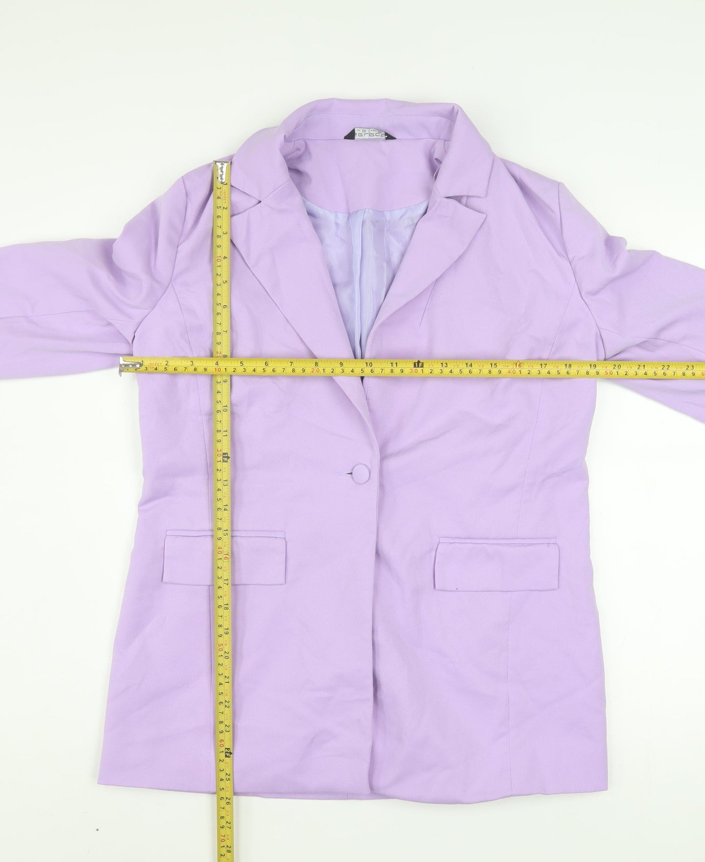Select Women's Purple Blazer UK 10 Lined Single-Breasted Jacket