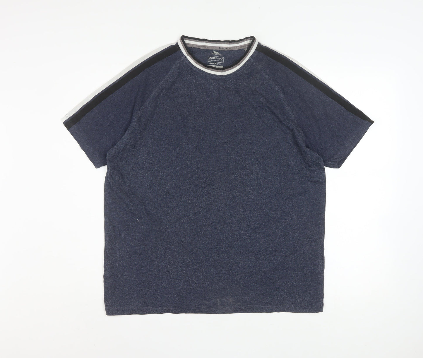 Trespass Mens Blue Quick Dry Crew Neck Short Sleeve T-Shirt Size M