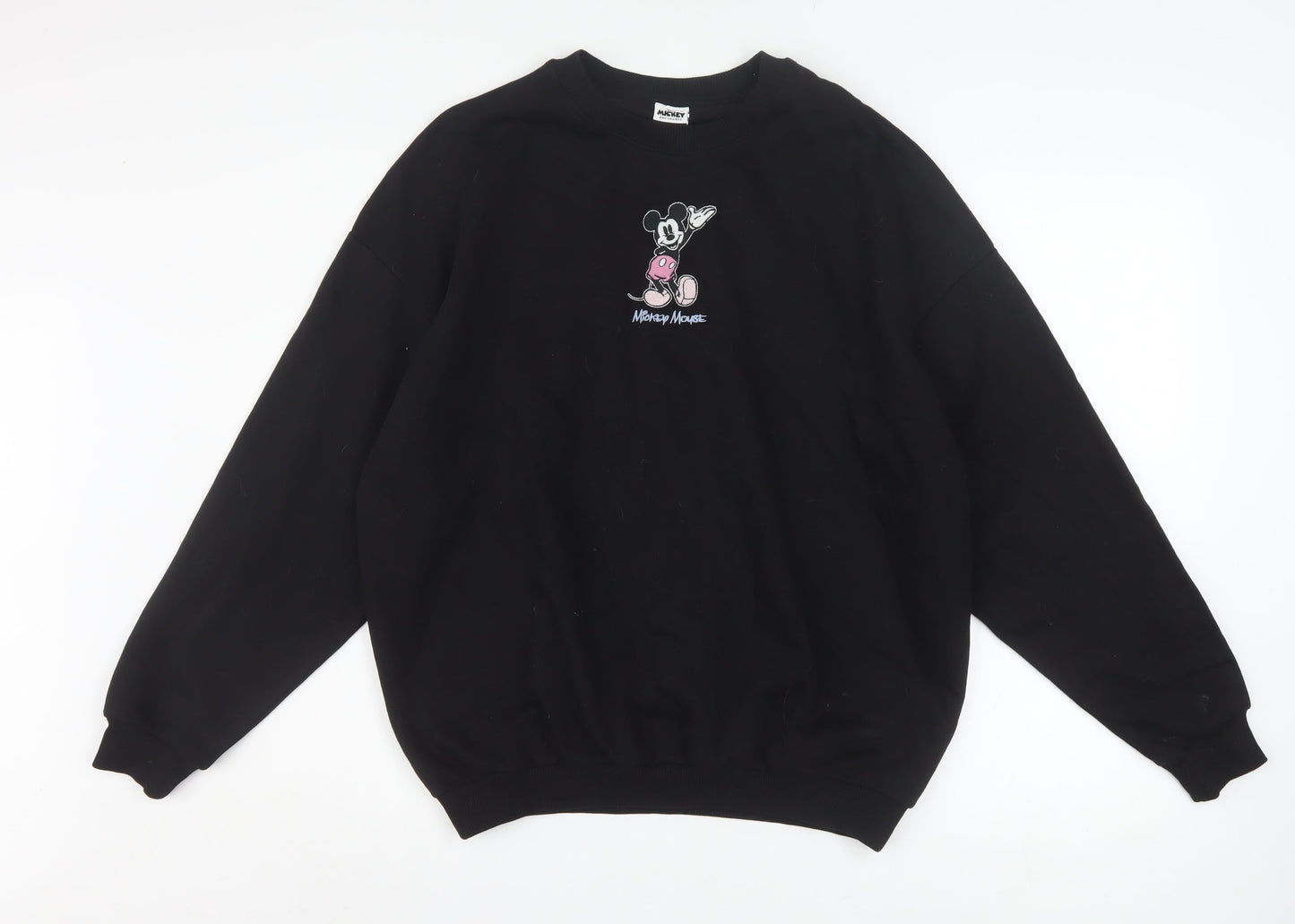 Disney Mickey Mouse at George Women’s Black Sweatshirt Size S 8-10