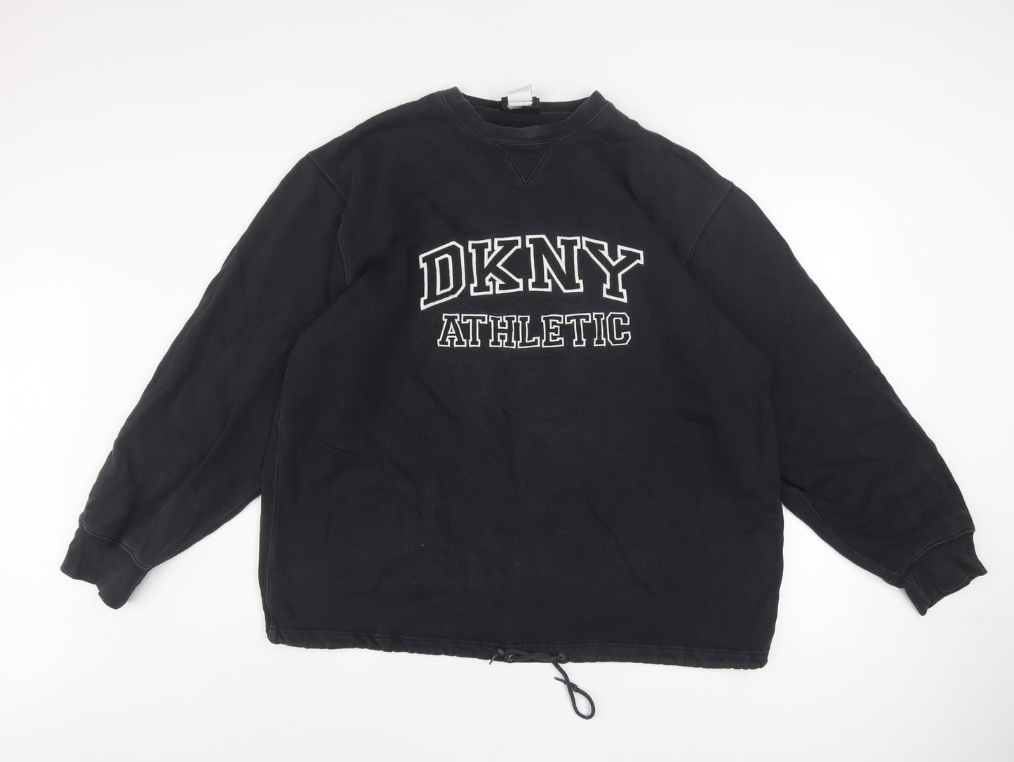 DKNY Men's Black Athletic Crew Neck Pullover Sweatshirt M