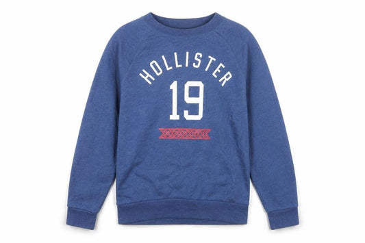 Hollister Men's Blue Graphic Pullover Sweatshirt Size M