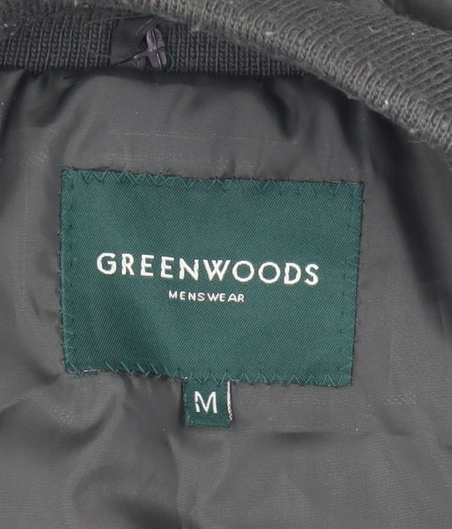 Greenwoods Mens Khaki Quilted Waistcoat Size M Zip Padded Gilet