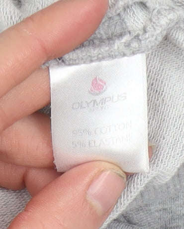Olympus Sport Womens Grey Full Zip Hoodie Size 18 Cotton Blend
