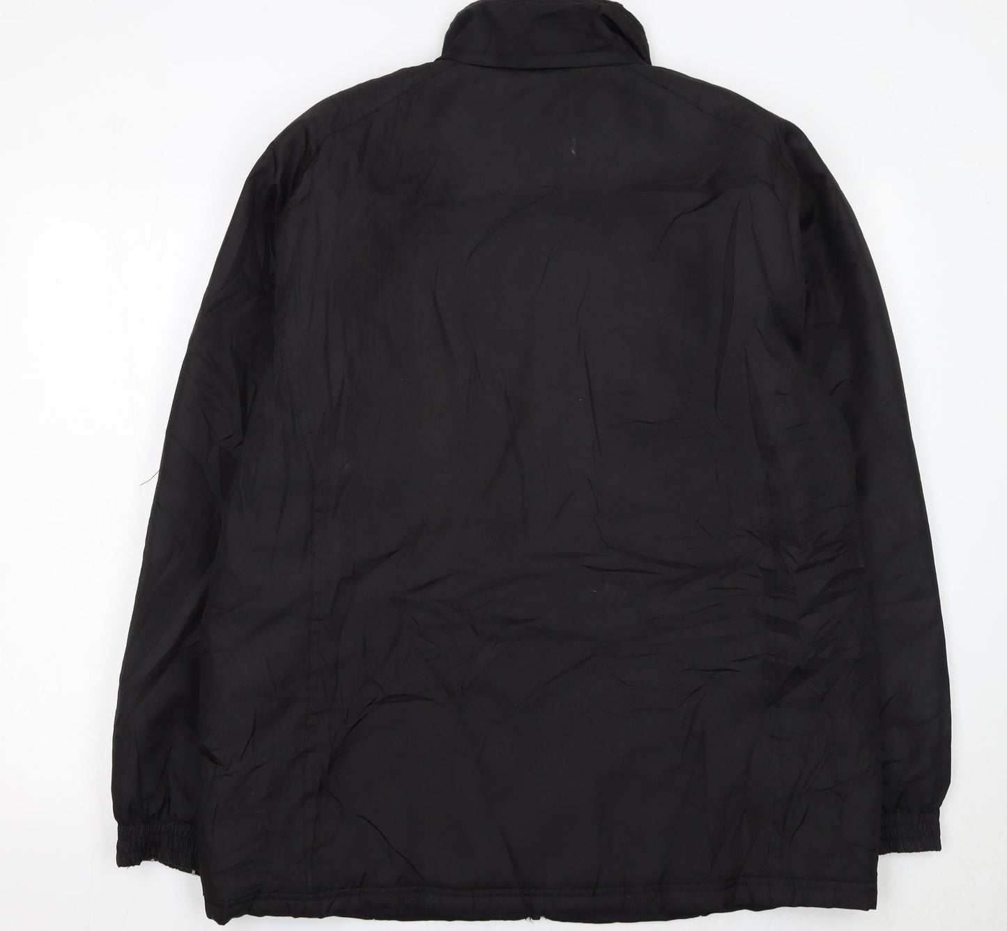 Umbro Men's Black L Track Jacket Full Zip Polyester Sportswear