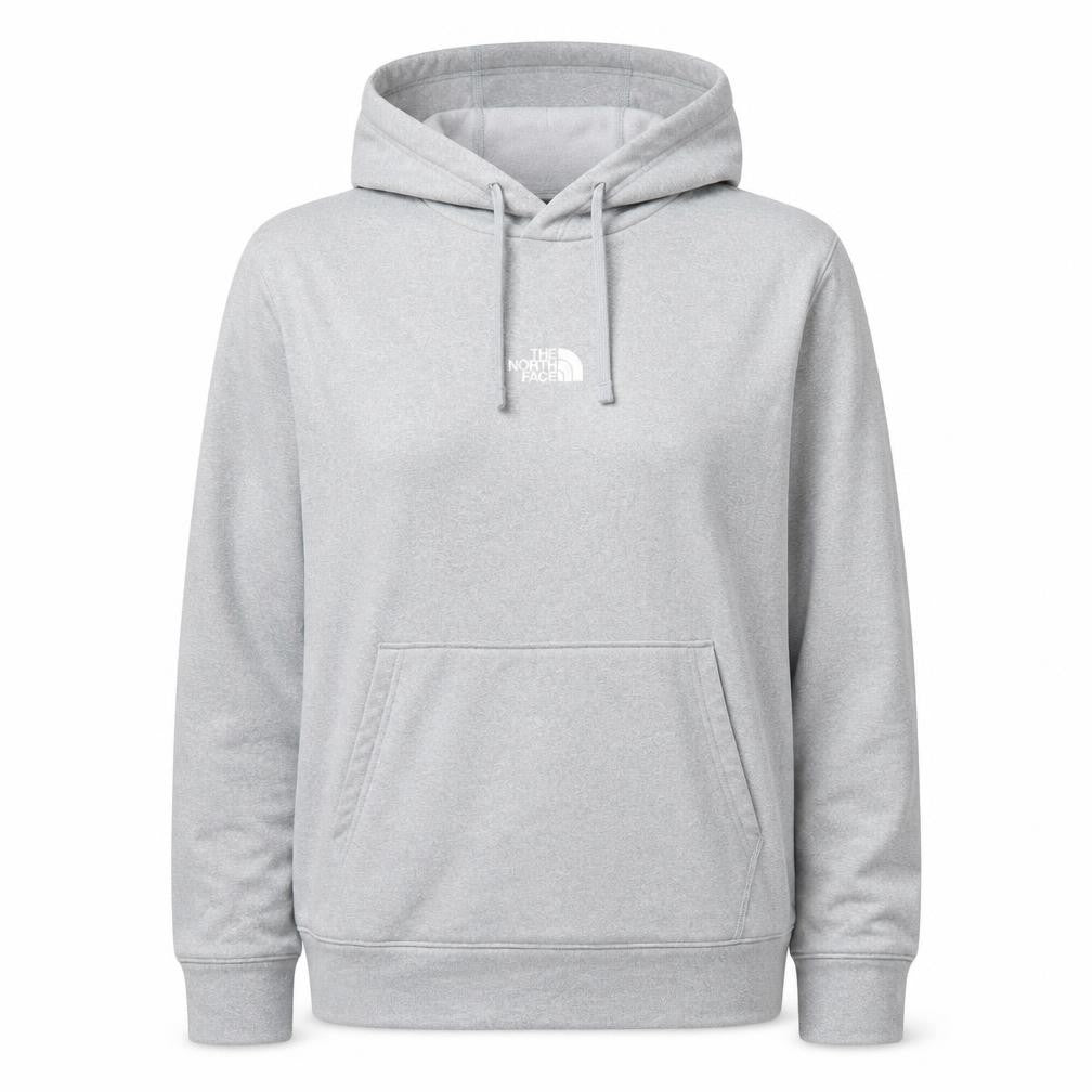 The North Face Womens Grey Pullover Hoodie Medium Hooded Sweatshirt