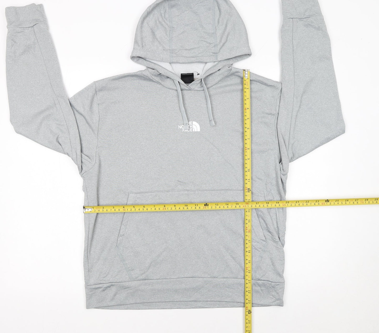 The North Face Womens Grey Pullover Hoodie Medium Hooded Sweatshirt