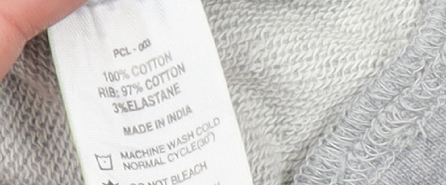 Levi's Women Grey Floral Logo Pullover Sweatshirt L Cotton
