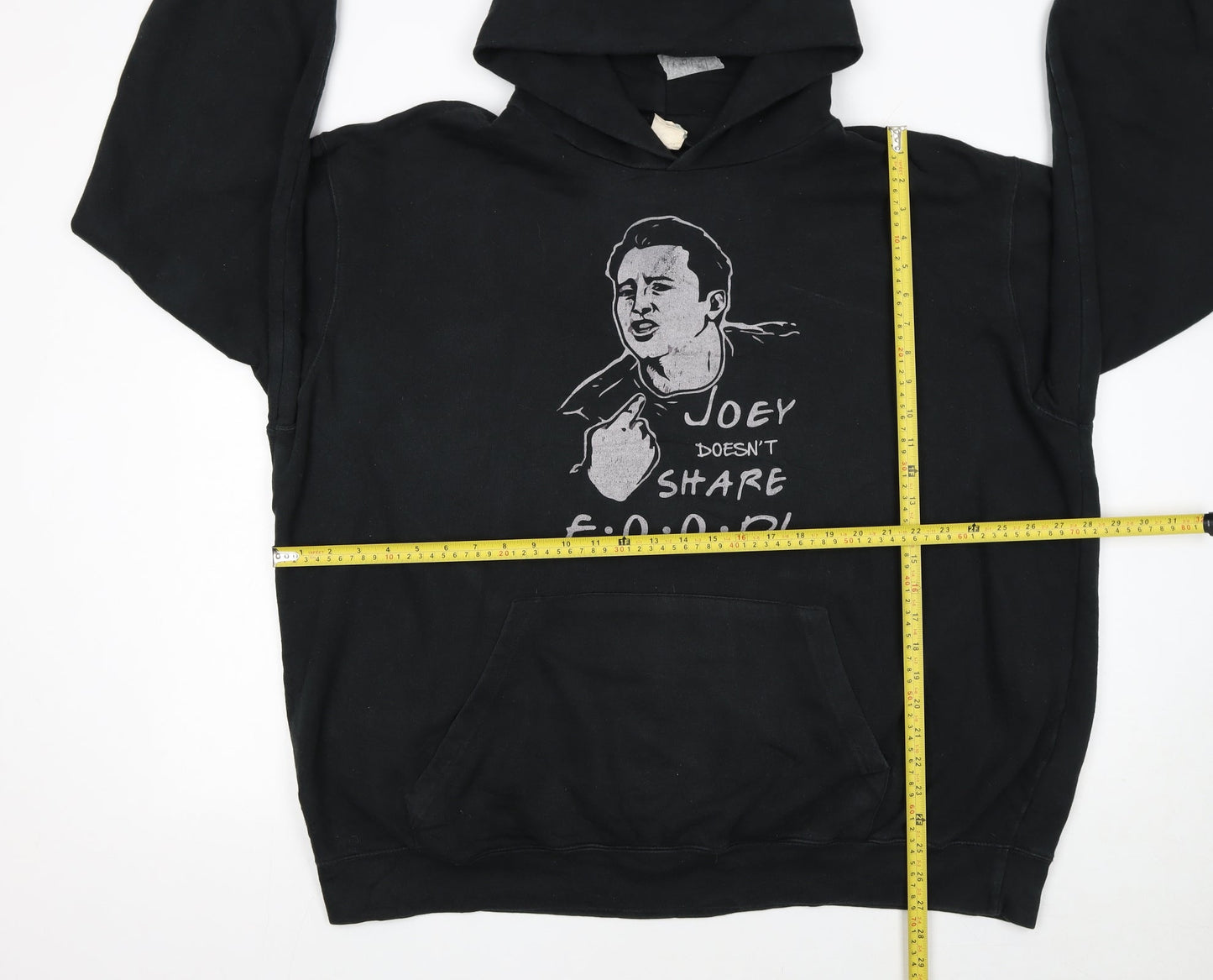 SG Men's Black Graphic Pullover Hoodie 4XL Funny Quote Fleece Sweatshirt