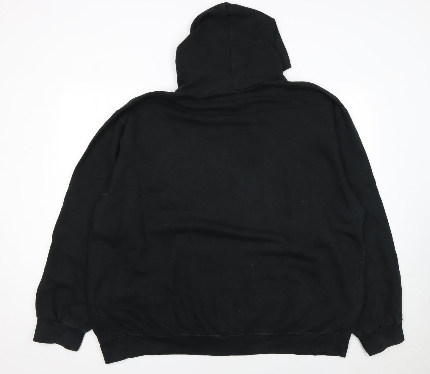 SG Men's Black Graphic Pullover Hoodie 4XL Funny Quote Fleece Sweatshirt