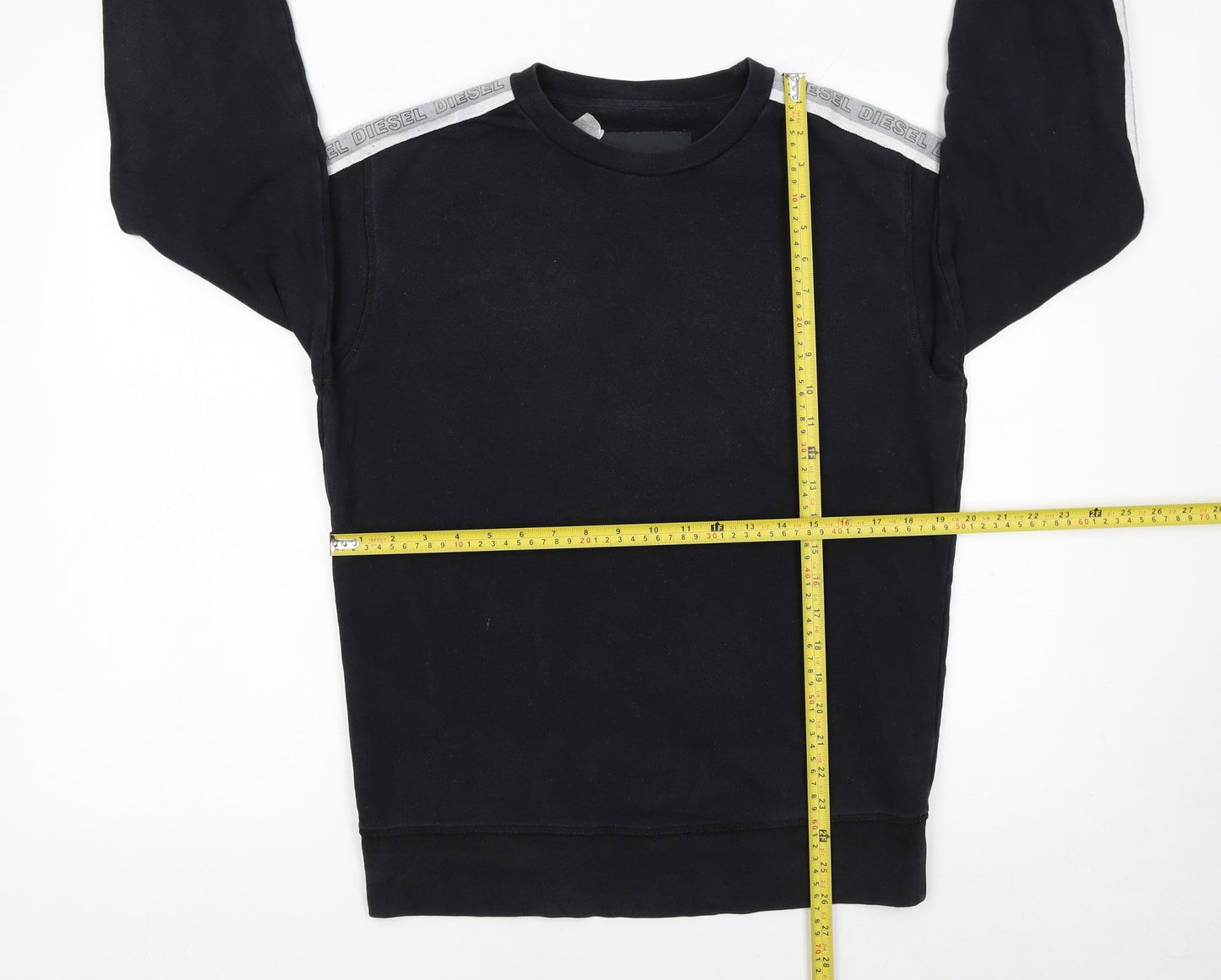 Diesel Womens Black Lounge Sweatshirt Cotton Blend Size M
