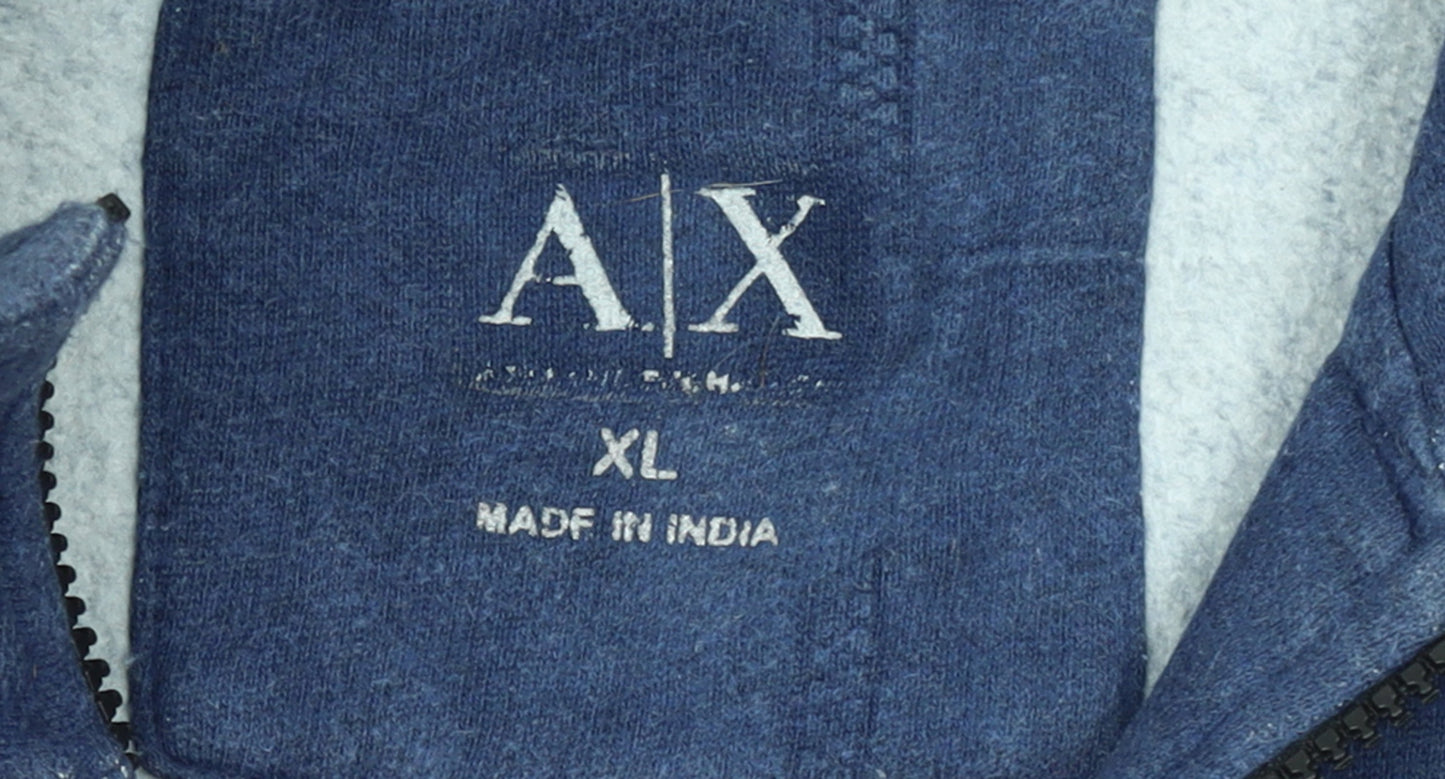 A|X Women's Blue Fleece Full Zip Basic Jacket XL