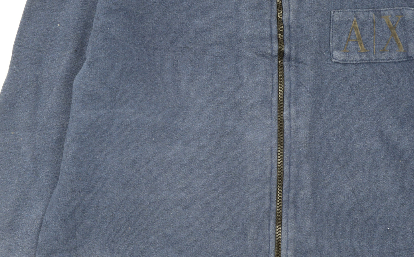 A|X Women's Blue Fleece Full Zip Basic Jacket XL