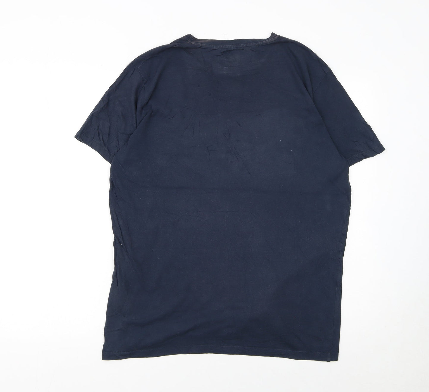 Jack & Jones Men's Blue Surf Graphic Regular Fit T-Shirt L
