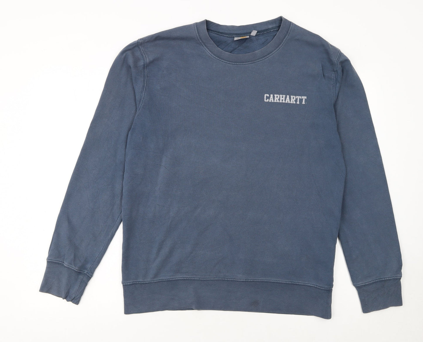 Carhartt Men's Blue Cotton Pullover Sweatshirt S