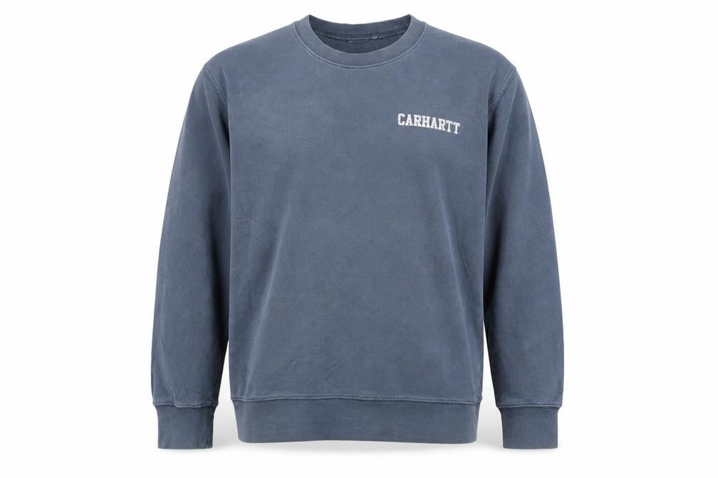 Carhartt Men's Blue Cotton Pullover Sweatshirt S