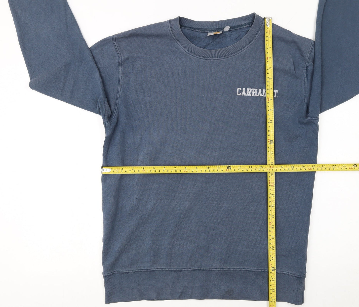 Carhartt Men's Blue Cotton Pullover Sweatshirt S