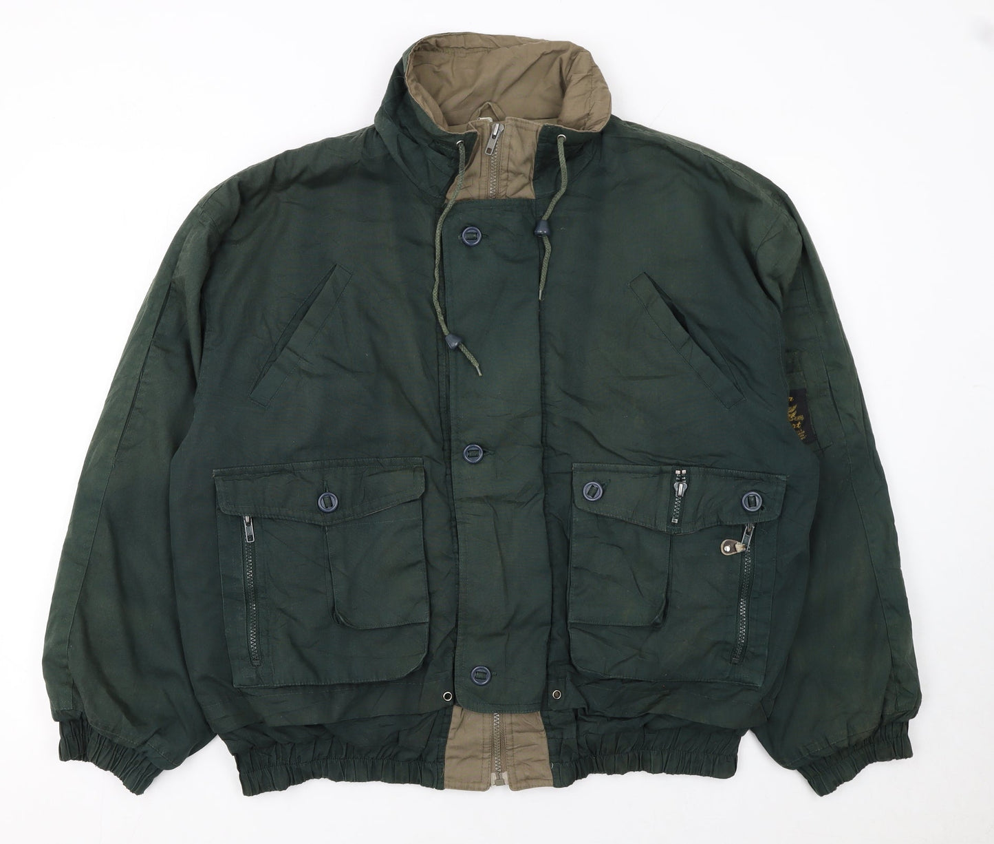 Star Sport Men’s Green Military Cotton Nylon Jacket M