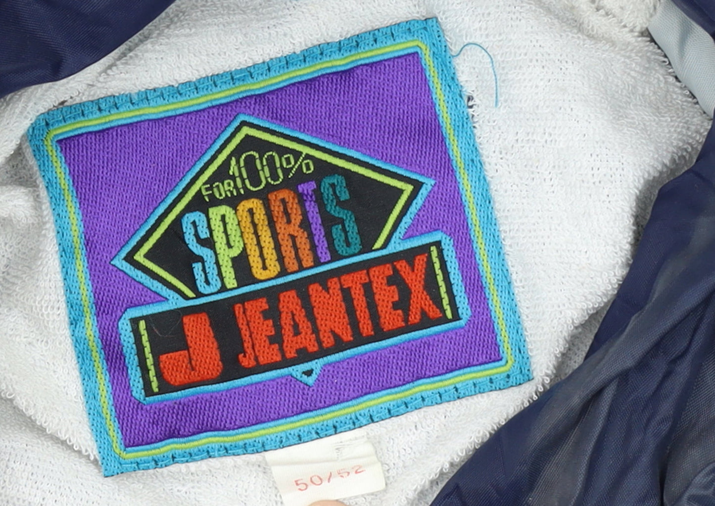 Jeantex Women's Blue Lightweight Hooded Windbreaker Jacket Size 16