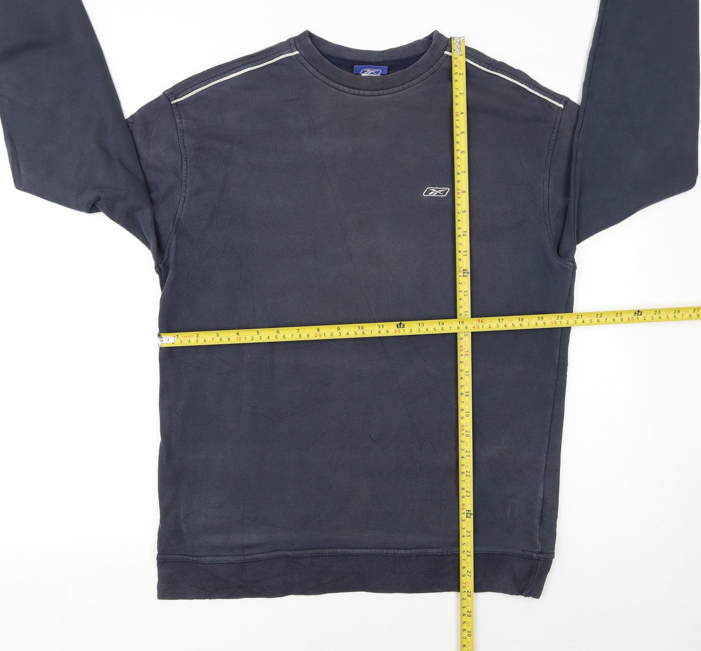 Reebok Mens Blue Long Sleeve Pullover Sweatshirt Size L