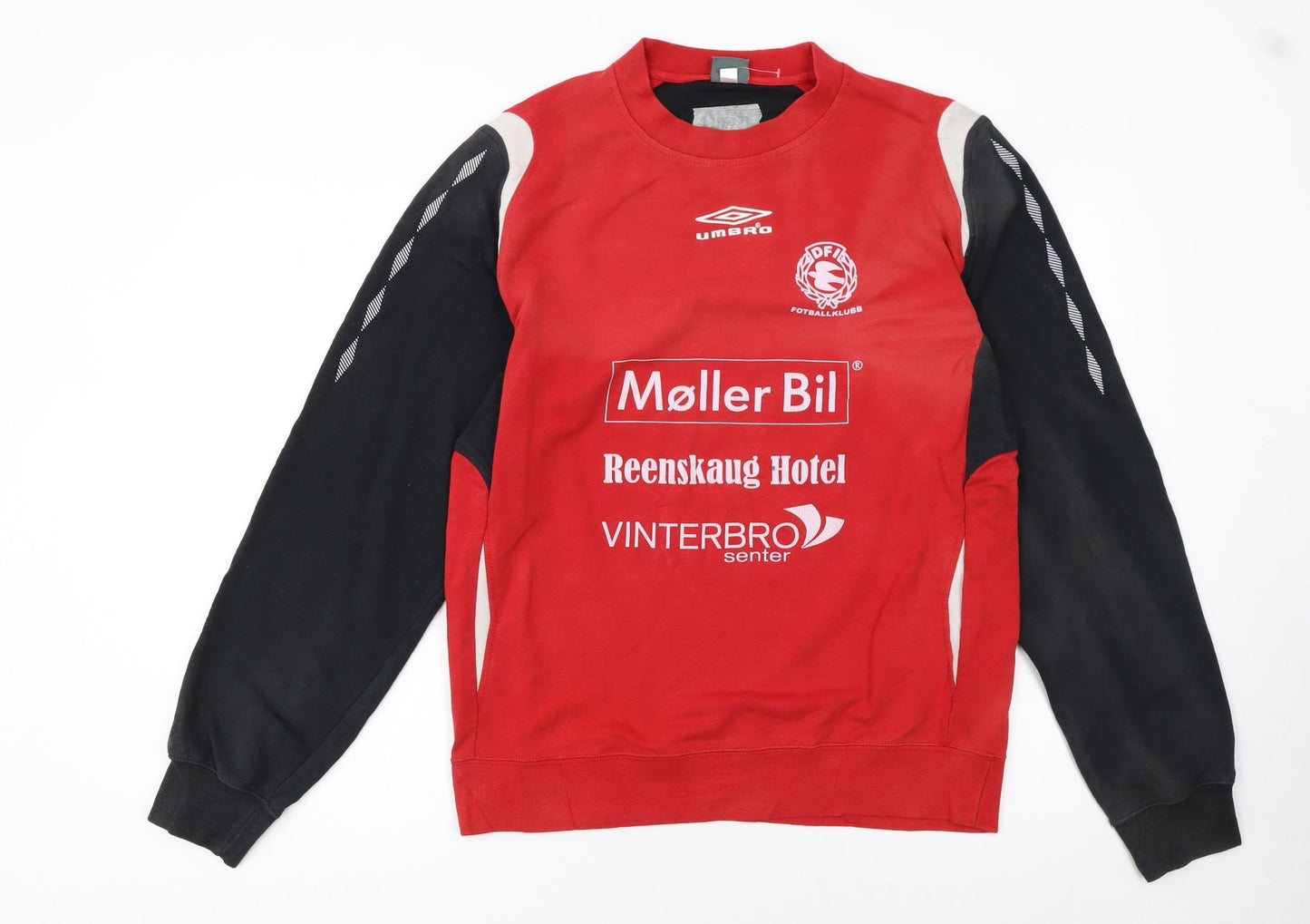 Umbro Men’s Red Black DFI Football Klub Sweatshirt Size M