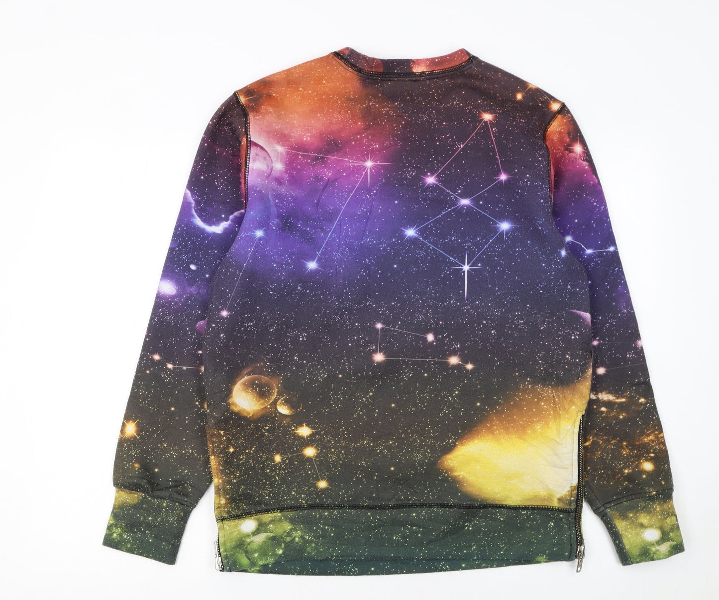 Diesel Men's Multicoloured Space Print Pullover Sweatshirt M