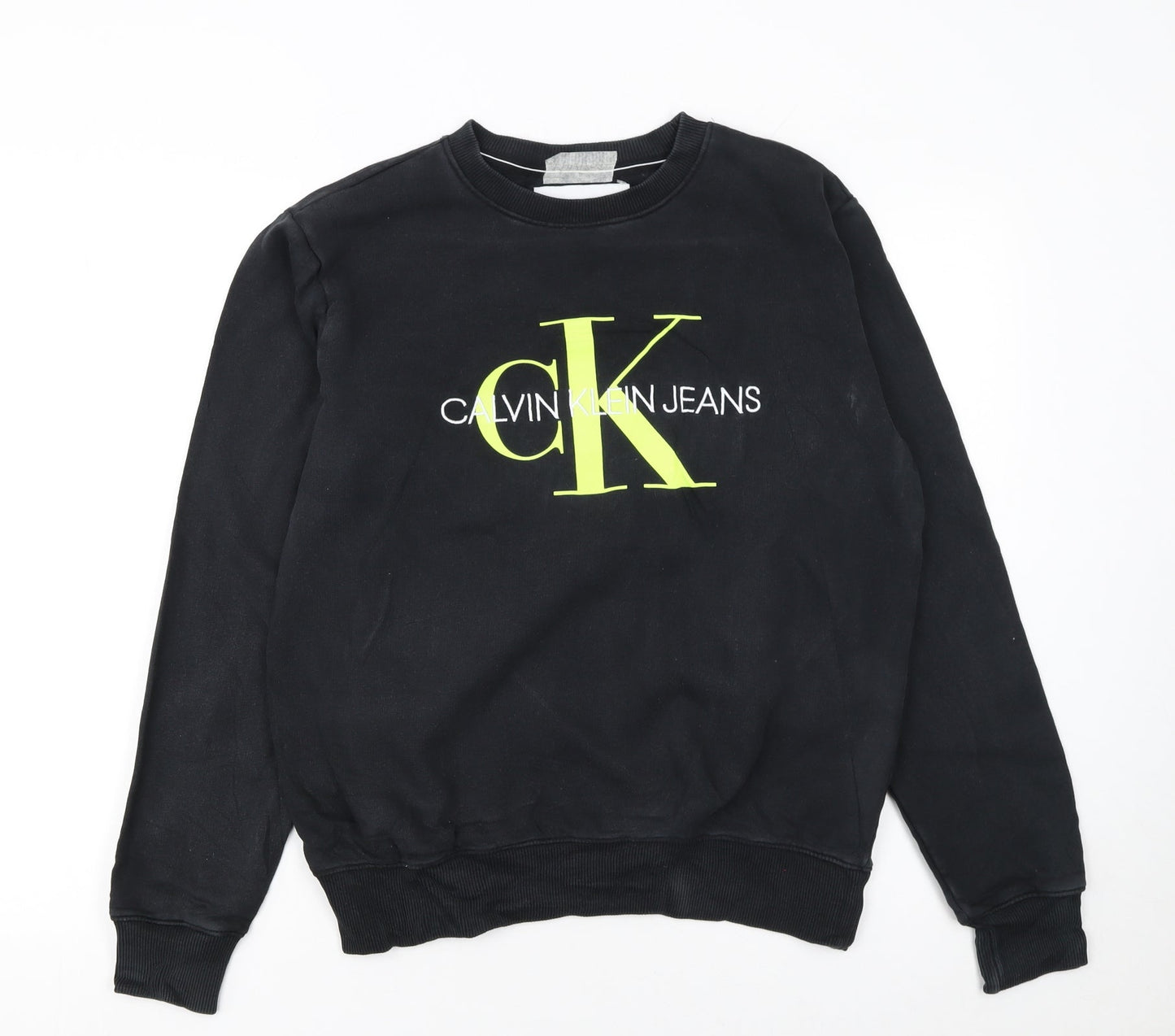 Calvin Klein Jeans Men’s Black Logo Sweatshirt Size S