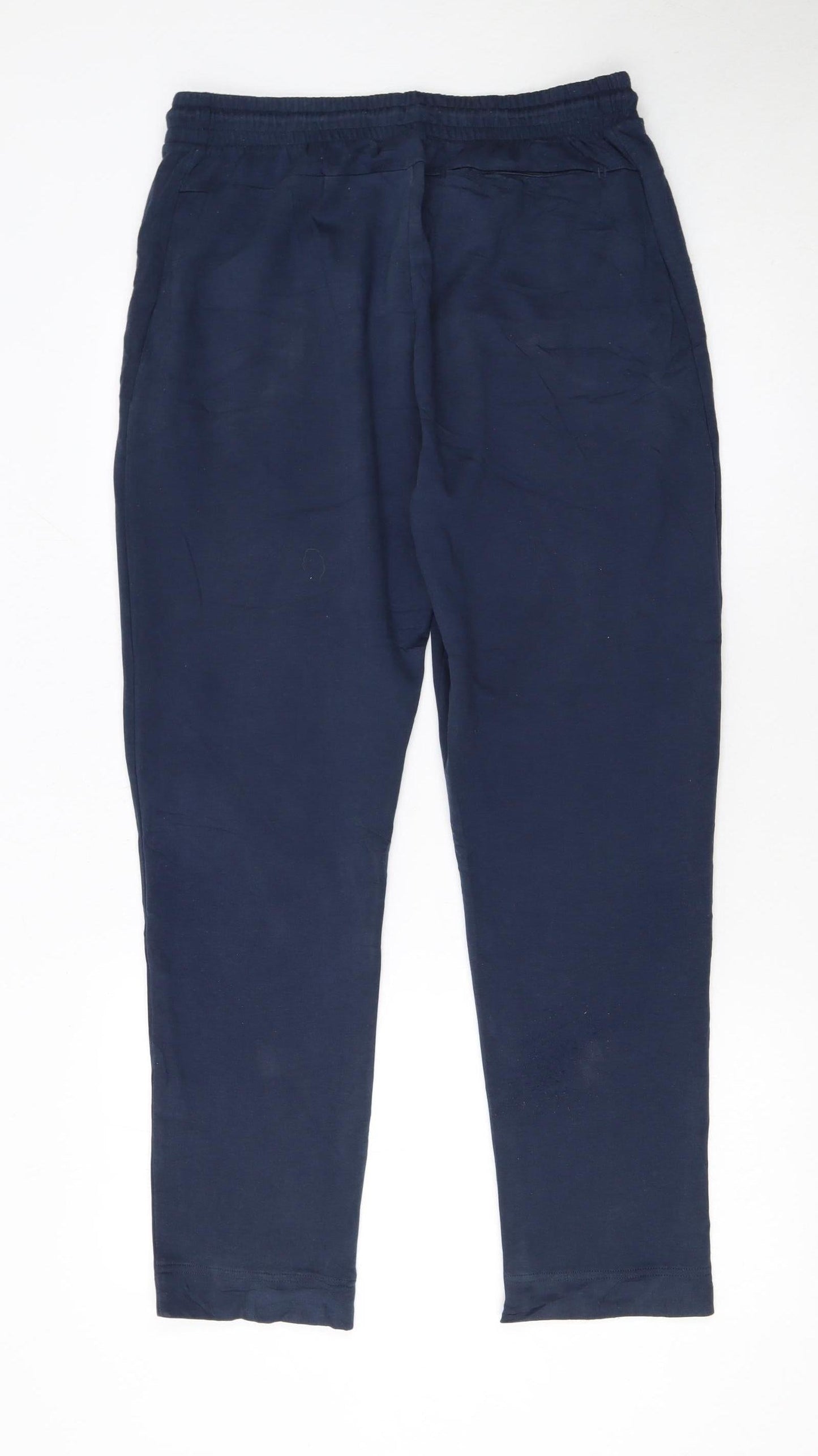 Hugo Boss Men Blue Jogger Trousers Size L Cotton Blend