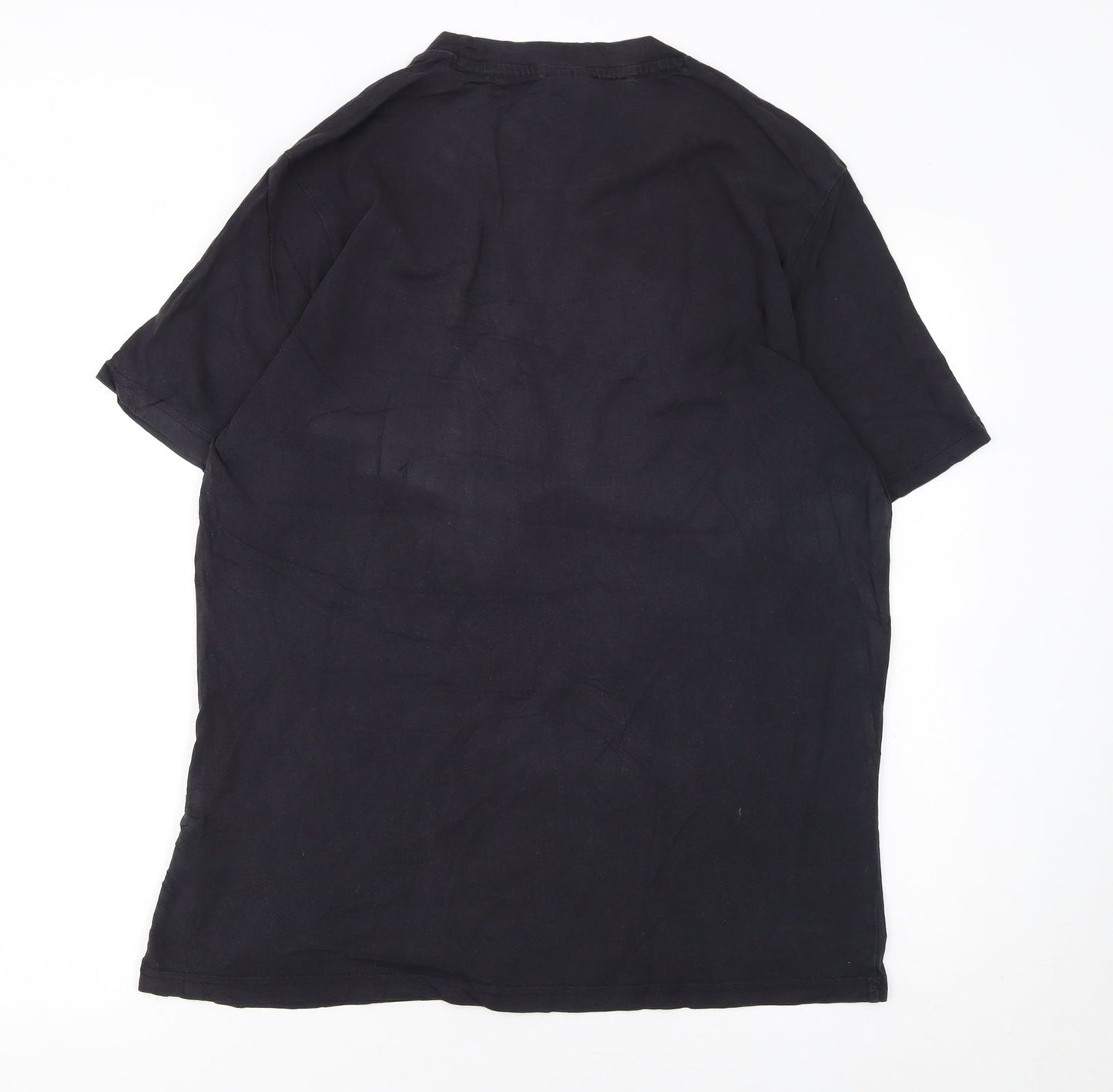 Champion Men's Black Large Crew Neck Short Sleeve T-Shirt