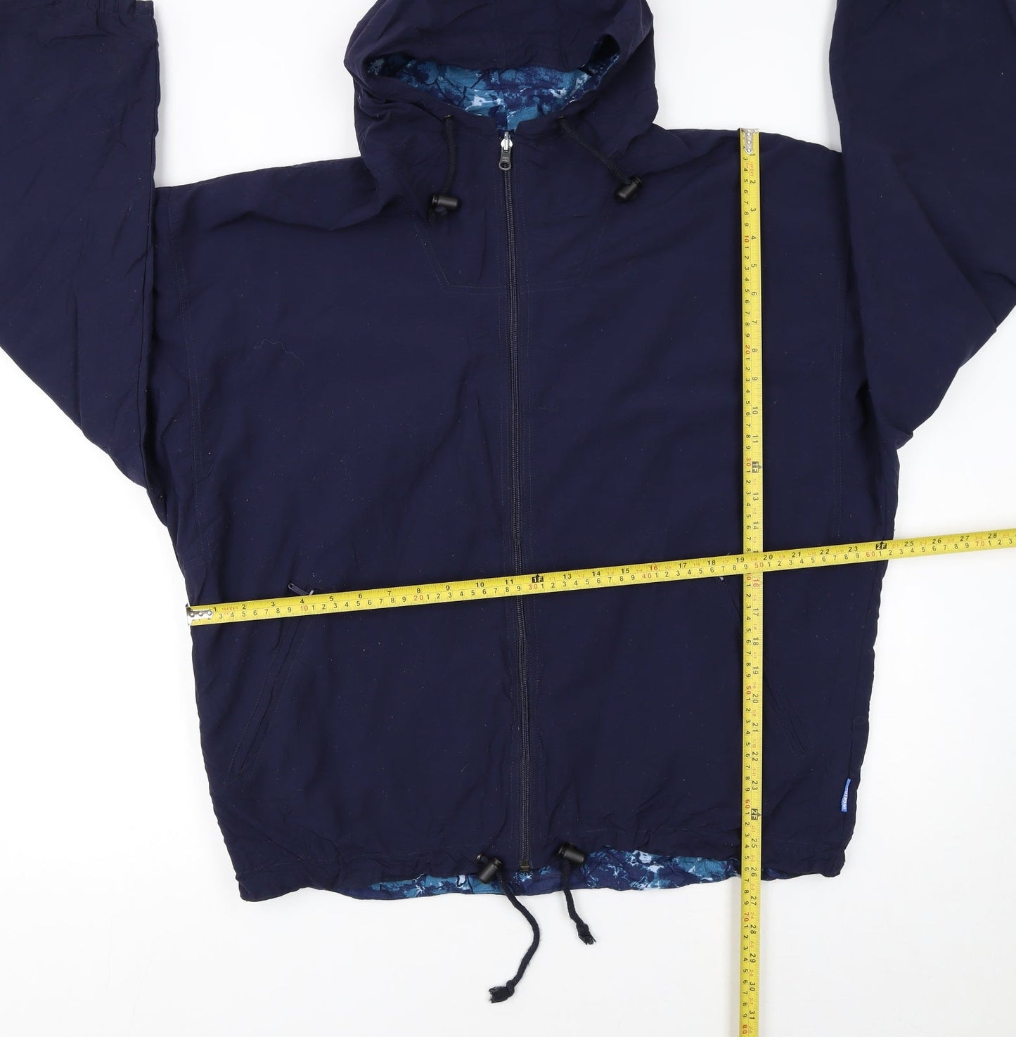 Decathlon Men's Blue XL Hooded Windbreaker Lightweight Jacket