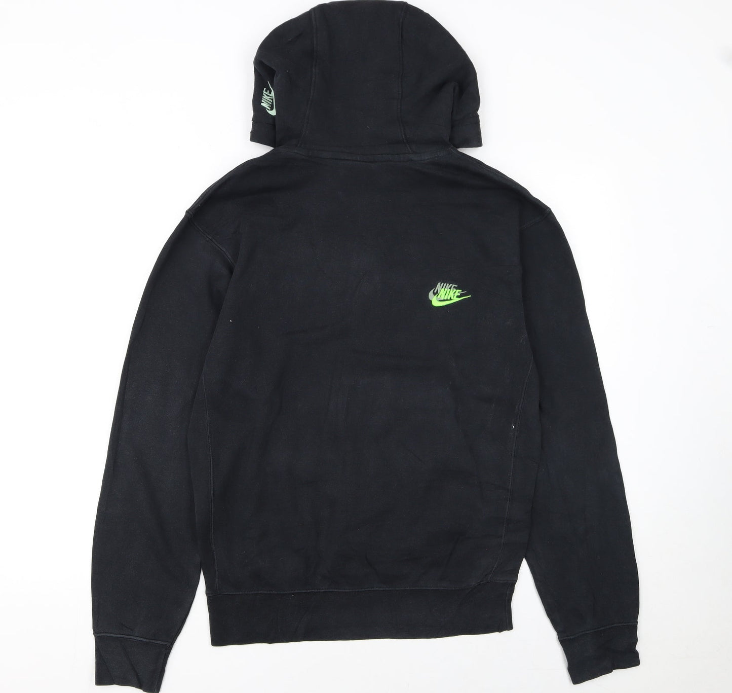 Nike Womens Black XS Pullover Hoodie with Neon Logo