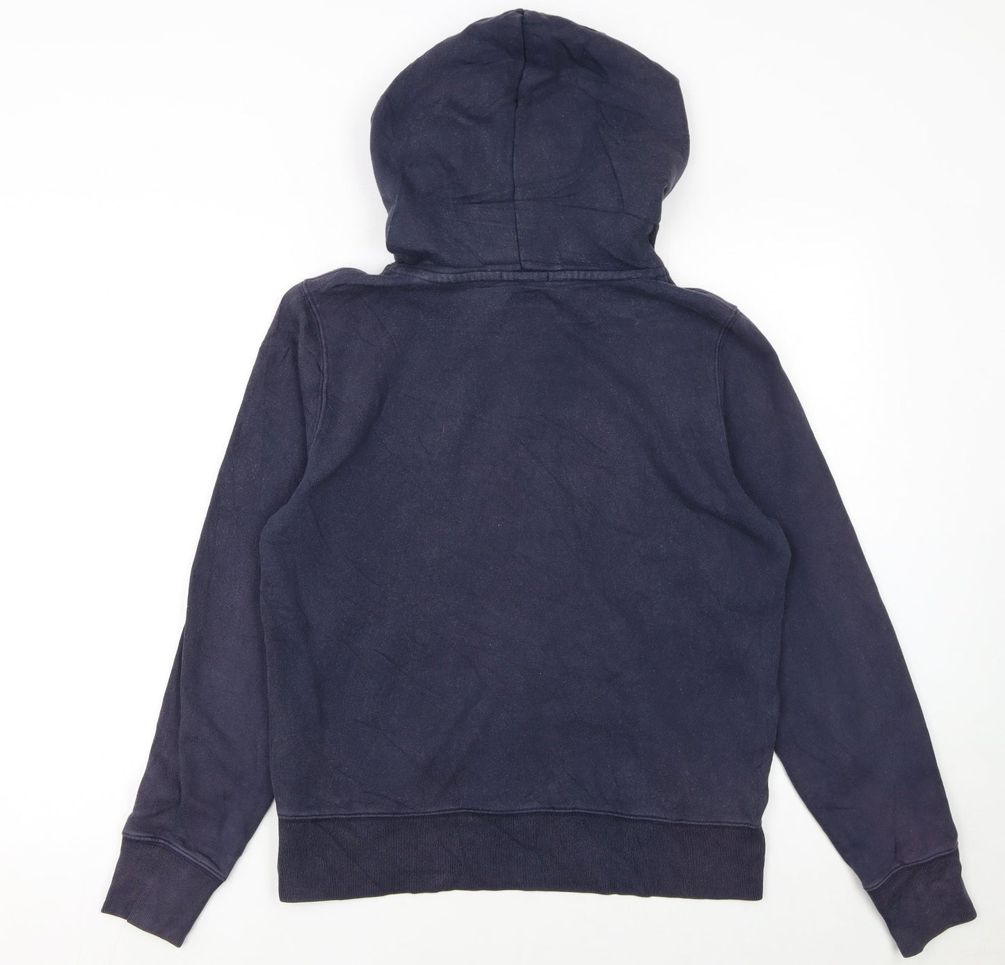 GAP Women Navy Blue Pullover Hoodie Medium Cotton Blend London Logo