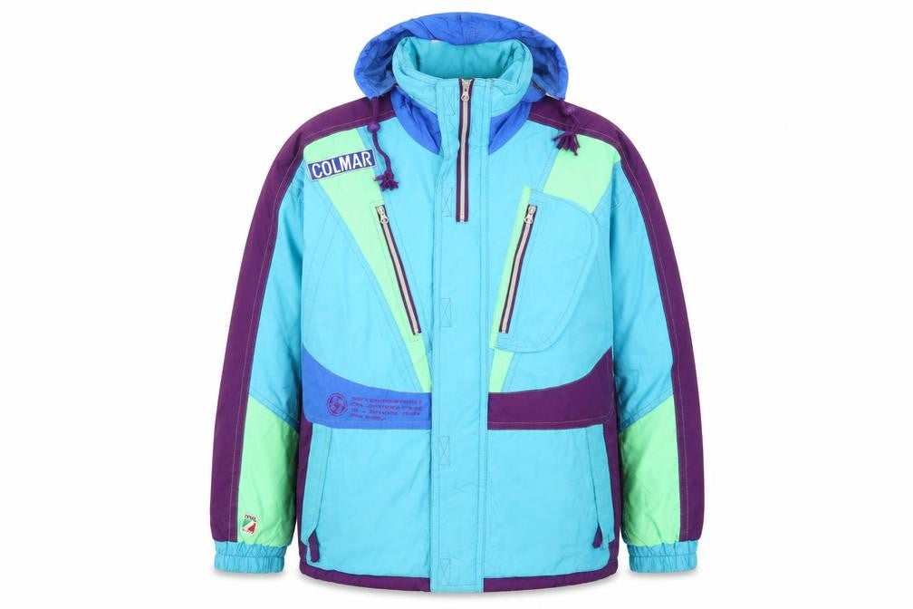 Colmar Men’s Multicoloured 90s Ski Jacket Size 52 Regular Waterproof