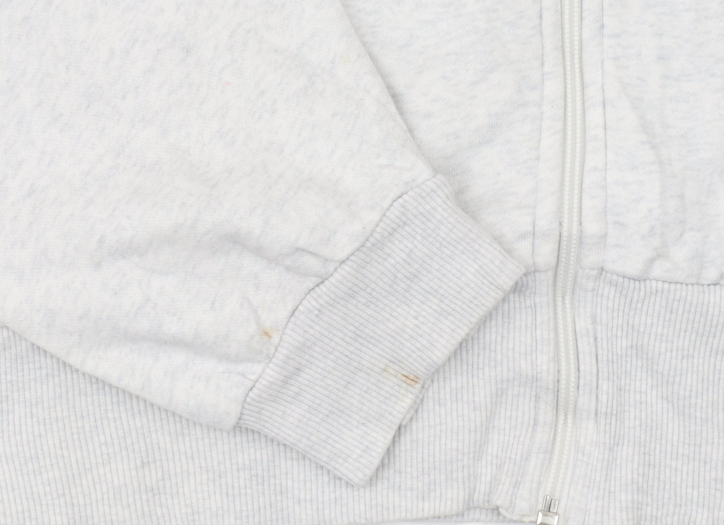 Reebok Women’s Grey Full Zip Hoodie Size L Cotton Blend Casual